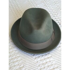 Goorin Bros Wool Fedora Hat Green Size Large